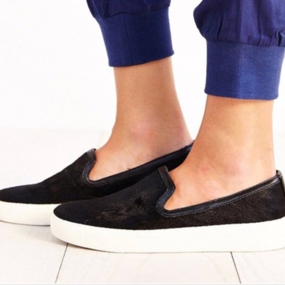 Sam Edelman Shoes - Sam Edelman Becker Calfskin Fur Sneakers 0361